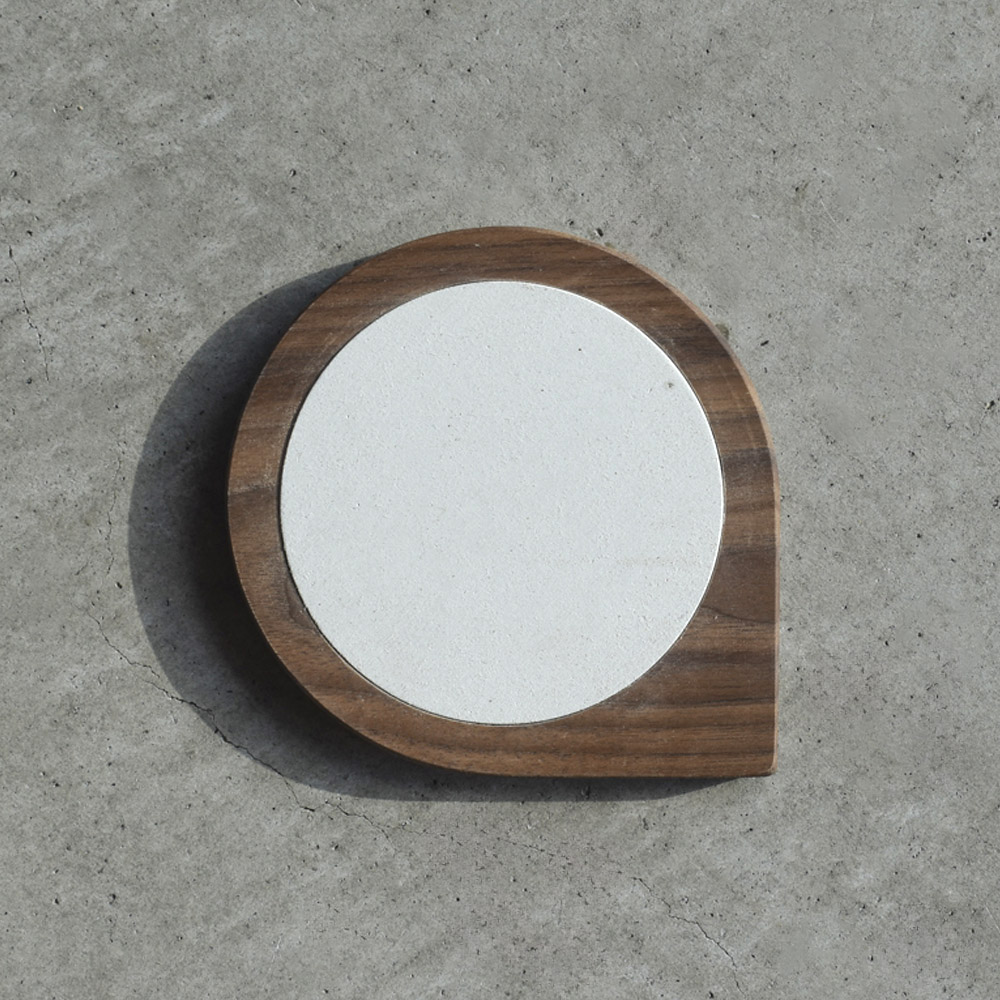 珪藻土コースター小（ウォールナット）