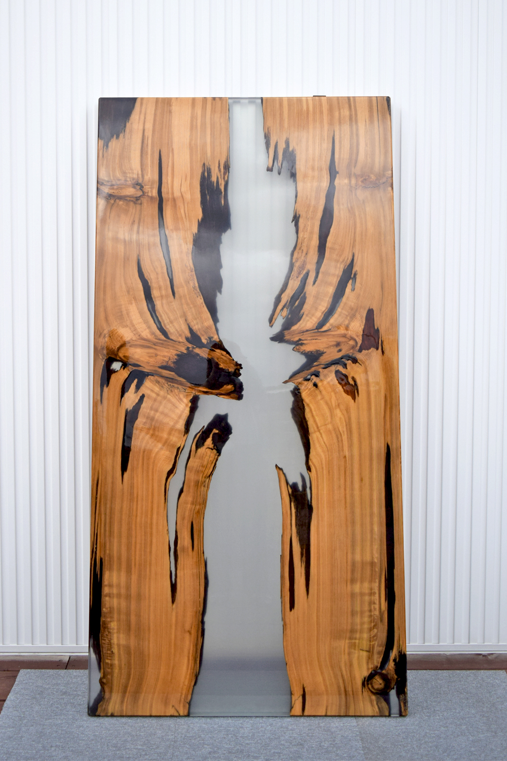 12TGM1020/7 屋久杉 一枚板 レジン商品 一枚板ダイニングテーブル その他テーブル