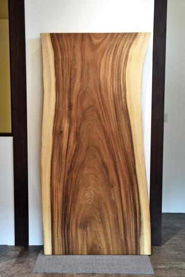 KMM190329/39 モンキーポッド 一枚板 一枚板ダイニングテーブル