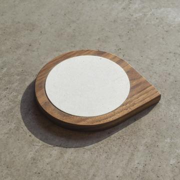 gd0078 珪藻土コースター小（ウォールナット） 雑貨 コースター