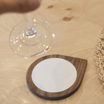 gd0078 珪藻土コースター小（ウォールナット） 雑貨 コースター