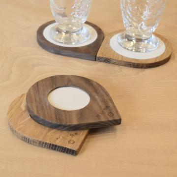 gd0078 珪藻土コースター小（ウォールナット） 雑貨 コースター