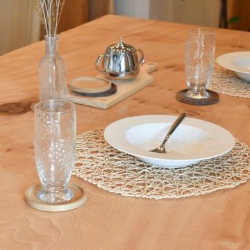 gd0084 円形コースター（オーク） 雑貨 コースター