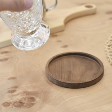 gd0085 円形コースター（ウォールナット） 雑貨 コースター