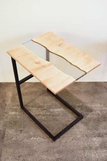 カウンターテーブル　一枚板テーブル　レジンテーブル　サイドテーブル　デスク 栃 一枚板 レジン商品 一枚板サイドテーブル 家具 サイドテーブル