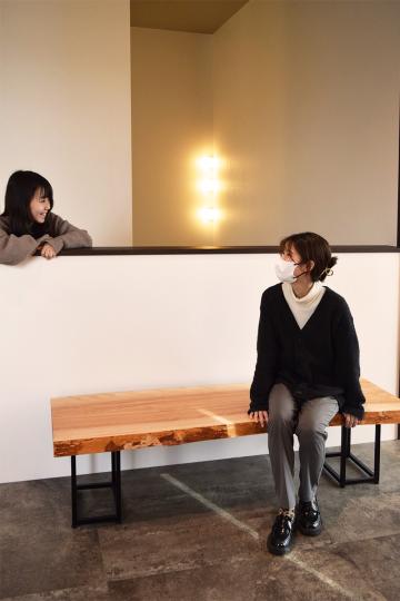 02USG1220/10 樺（ベンチ） 一枚板 一枚板カウンター 家具