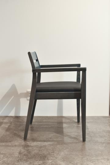 CHAIR-002GY/BK CHAIR-002 グレー ※コントラクトユース 椅子 村上一枚板オリジナル