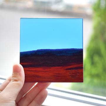 gd0070 レジンコースター ブルークリア×ココボロ レジン商品 雑貨 コースター コースター