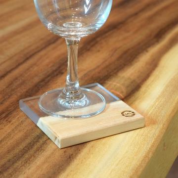 gd0072 レジンコースター 無色クリア×栃 レジン商品 雑貨 コースター コースター