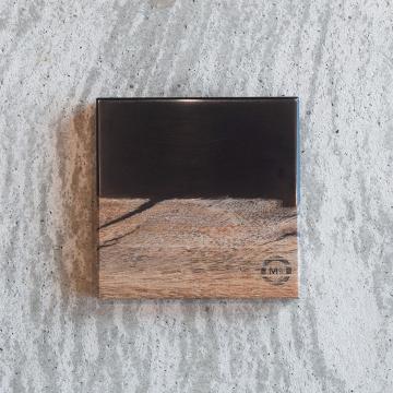 gd0074 レジンコースター 黒クリア×サペリ レジン商品 雑貨 コースター コースター