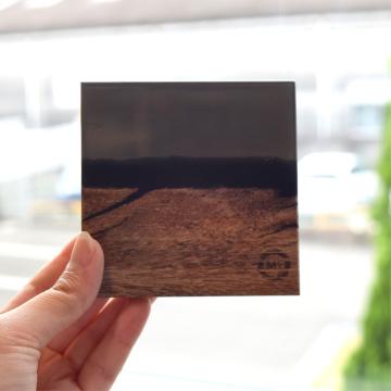 gd0074 レジンコースター 黒クリア×サペリ レジン商品 雑貨 コースター コースター