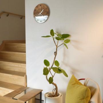 gd0076 レジン時計　無色クリア×楓 レジン商品 雑貨 時計 時計