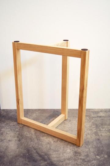 T字木脚（2個セット） テーブル脚 木製脚 | 天然木材工房 村上一枚板