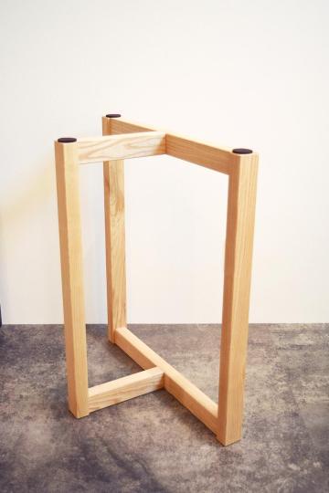 TM1 T字木脚（2個セット） テーブル脚 木製脚